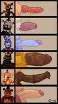 animal_genitalia animal_penis big_penis blue_body brown_body canine_genitalia canine_penis equine_genitalia equine_penis genital_piercing genitals male orange_body penis penis_piercing piercing red_body vein veiny_penis pinnati five_nights_at_freddy's five_nights_at_freddy's_4 freddy_fazbear's_pizzeria_simulator penis_lineup scottgames sister_location foxy_(fnaf) freddy_(fnaf) funtime_freddy_(fnafsl) nightmare_fredbear_(fnaf) orville_elephant_(fnaf) rockstar_bonnie_(fnaf) bear canid canine elephant elephantid fox lagomorph leporid mammal proboscidean rabbit 9:16 hi_res