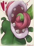 anthro big_breasts breasts duo female genitals green_body green_penis green_skin heart_reaction heart_symbol humanoid_genitalia humanoid_penis light_glans long_tongue male mouth_shot open_mouth oral penis plant sex shaking teeth tongue tongue_around_penis tongue_out tonguejob trembling vein veiny_penis ysan50 mario_bros nintendo elemental_creature flora_fauna piranha_plant 3:4 digital_drawing_(artwork) digital_media_(artwork) hi_res watermark