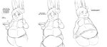 belly big_belly candy cheek_bulge chocolate clothing dessert food holidays hoodie male moobs overweight overweight_male stretch_marks sweets text topwear mcerror nintendo pokemon valentine's_day silk_(mcerror) eevee eeveelution generation_1_pokemon generation_6_pokemon pokemon_(species) sylveon absurd_res english_text hi_res monochrome