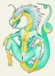 anthro blue_nipples blue_pussy breasts clitoris female genitals horn nipples non-mammal_breasts non-mammal_nipples nude pussy simple_background solo spread_legs spreading tail whiskers white_background calolily asian_mythology east_asian_mythology mythology dragon eastern_dragon mythological_creature mythological_scalie scalie 2010 hi_res