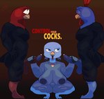 anthro areola balls beak big_areola big_breasts big_nipples black_body black_feathers blue_body blue_eyes blue_feathers blue_penis bodily_fluids breasts butt crouching cum curvy_figure double_handjob erection feathered_wings feathers female genital_fluids genitals grey_body grey_feathers group group_sex handjob huge_breasts humanoid_genitalia humanoid_penis jewelry male male/female muscular muscular_anthro muscular_male necklace necklace_only nipples non-mammal_breasts nude pecs penile penis precum pussy red_body red_feathers red_penis sex simple_background spread_legs spreading text thick_thighs threesome threesome_handjob trio voluptuous voluptuous_female white_body white_feathers wide_hips wings yellow_beak toonarscontent free_birds relativity_media jake_(free_birds) jenny_(free_birds) ranger_(free_birds) avian bird galliform phasianid turkey absurd_res digital_media_(artwork) english_text hi_res meme brother_(lore) brother_and_sister_(lore) incest_(lore) sibling_(lore) sister_(lore)