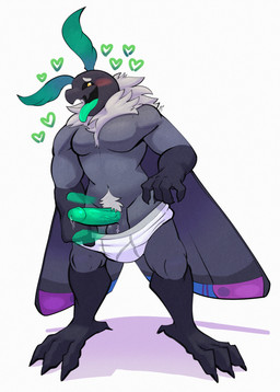 3_toes 5_fingers antennae_(anatomy) anthro back_wings balls barefoot black_sclera blush bodily_fluids briefs briefs_only claws clothed clothing colored_seam_briefs colored_seam_underwear dripping eager excited excited_for_sex feet fingers genital_fluids genitals green_penis grey_body grey_seam_briefs grey_seam_underwear grey_waistband heart_symbol humanoid_genitalia humanoid_penis looking_at_viewer male navel neck_tuft open_mouth penis precum precum_drip pubes solo tighty_whities toes tongue tongue_out topless topless_anthro topless_male tuft underwear underwear_only undressing white_briefs white_clothing white_underwear wings yellow_eyes yellowluster luminaire_(sodamoth) arthropod cryptid insect lepidopteran moth 2025 absurd_res digital_media_(artwork) hi_res shaded signature