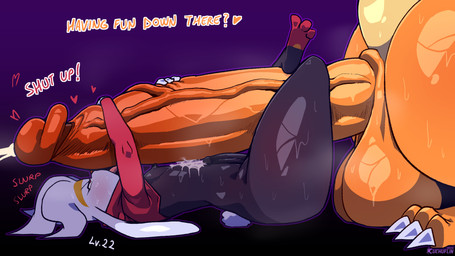 anthro anthro_on_anthro balls big_balls big_penis blush bodily_fluids butt cum cumshot dialogue duo ejaculation erection femboy foreskin fur genital_fluids genitals glans hands-free huge_balls huge_penis humanoid_genitalia humanoid_penis hyper hyper_genitalia hyper_penis male male/male open_mouth oral_orgasm orgasm penis retracted_foreskin sweat sweatdrop sweaty_balls sweaty_genitalia sweaty_penis text tongue tongue_out vein veiny_penis white_body white_fur cuchuflin nintendo pokemon cinder_(cuchuflin) charizard generation_1_pokemon generation_8_pokemon pokemon_(species) raboot 2025 english_text hi_res