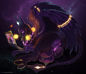 animal_genitalia animal_vulva anus areola big_nipples big_teats big_wings bodily_fluids butt clitoral_winking clitoris crotch_breasts equine_genitalia equine_vulva female female_feral feral genital_fluids genitals long_tail looking_at_viewer lying magic mount nipple_piercing nipples on_side piercing puffy_anus reading tail teats vaginal_fluids vulva wings shamziwhite hybrid hi_res