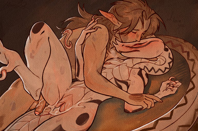 afterglow anthro blush bodily_fluids claws cum cum_in_vagina cum_inside cum_on_penis duo featureless_chest female female_anthro female_on_humanoid flat_chested genital_fluids genitals humanoid_genitalia humanoid_on_anthro humanoid_penis humanoid_pointy_ears kissing leaking_cum male male/female male_human male_on_anthro penis pointy_ears red_eyes romantic romantic_sex scales ventral_scales white_body white_scales mitery22 yussa_(mitery22) african_viper elf gaboon_viper human humanoid mammal reptile scalie snake viper yuan-ti_abomination