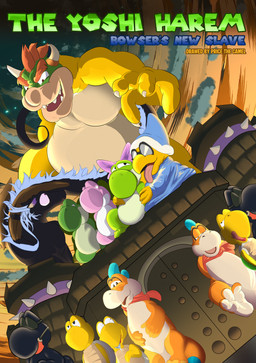 anthro bdsm bondage bound castle castle_wall feet feral foot_fetish foot_focus forced fur latex male male/male muscular open_mouth slave smile spikes text tongue pricethecamel mario_bros mythology nintendo bowser kamek lenni_(boundedyoshi) plessie dinosaur dragon green_yoshi koopa koopa_troopa lizard magikoopa mammal marine_reptile mythological_creature mythological_scalie prehistoric_species reptile scalie tortoise turtle yoshi comic cover english_text hi_res