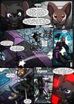 2016 absurd_res amethyst_(kitfox-crimson) anthro armor black_body black_fur bray_(kitfox-crimson) brianna_(kitfox-crimson) brown_body brown_fur colored comic dasyurid dasyuromorph dialogue dialogue_box english_text female fight fur grey_body grey_fur group hi_res in_our_shadow kitfox-crimson machine macropod male mammal marsupial mecha murid murine numbat pipa_(kitfox-crimson) quoll rat rodent screen speech_bubble text wallaby