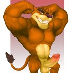 anthro biceps big_muscles black_nose brown_eyes erection fangs flexing flexing_bicep flexing_both_biceps foreskin fur genitals humanoid_genitalia humanoid_penis looking_at_viewer male multicolored_body multicolored_fur muscular muscular_anthro muscular_male navel nude orange_body orange_fur pecs penis pose quads retracted_foreskin smug solo standing teeth two_tone_body two_tone_fur yellow_body yellow_fur seyrmo activision crash_bandicoot_(series) tiny_tiger dasyuromorph mammal marsupial recently_extinct_species thylacine hi_res