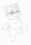 anthro balls buckteeth eyewear foreskin genitals glasses hair male nipples nude penis sitting slightly_chubby solo teeth young young_anthro young_male momiji-kun chipmunk ground_squirrel mammal rodent sciurid graphite_(artwork) hi_res monochrome traditional_media_(artwork)