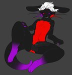 anthro male presenting smug solo spread_legs spreading fuppfuc69 made_in_abyss tote_brando lagomorph leporid mammal narehate rabbit hi_res