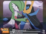 2022 4:3 absurd_res anthro black_body blue_body blue_eyes blush duo empoleon english_text erection eye_contact female gardevoir generation_3_pokemon generation_4_pokemon genitals green_body hand_holding hi_res interspecies logo looking_at_another looking_at_partner male male/female new_pokemon_snap nintendo nongen partially_submerged penis photo picture_frame pokemon pokemon_(species) pussy red_eyes smile text water white_body