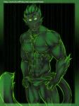 abs anthro biceps binary_code clothed clothing hair looking_at_viewer male muscular muscular_anthro muscular_male pecs smile solo text topless underwear johnfreak the_matrix haplorhine mammal monkey primate 2016 3:4 digital_media_(artwork) english_text hi_res paint_tool_sai_(artwork)