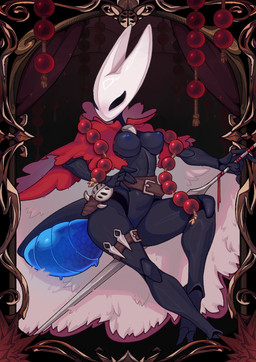 2_toes anthro arthropod_abdomen athletic athletic_anthro athletic_female beads belt big_breasts biped border breasts cape cape_only cloak clothing dart egg_sac feet female hand_on_hip holding_object holding_weapon horn hornet's_needle mostly_nude navel nipples non-mammal_breasts non-mammal_navel non-mammal_nipples picture_frame prayer_beads rosary segmented_body small_waist solo tactical_gear toes weapon wide_hips dragoumare hollow_knight:_silksong hollow_knight_(franchise) team_cherry hornet_(hollow_knight) animal_humanoid arthropod arthropod_humanoid humanoid 2026 hi_res