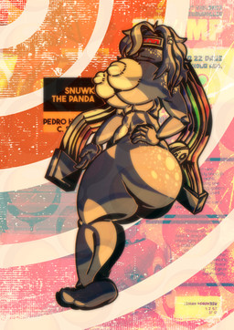 anthro big_butt breasts butt female female_anthro full_body_view graphic_design nude nude_anthro posed poster robotic solo technology thick_thighs wide_hips snuwkthelewd lagomorph leporid mammal rabbit robot_anthro 2025 hi_res
