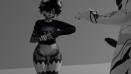 anthro balls clothing duo erection femboy fur genitals hair male male/male nude open_mouth penis simple_background smile solo_focus teasing tongue tongue_out wanting_more wanting_sex wide_hips oblivionart mythology oblivion_(oblivionart) canid canine canis domestic_dog dragon herding_dog mammal mythological_creature mythological_scalie pastoral_dog scalie sheepdog 16:9 digital_media_(artwork) hi_res monochrome widescreen
