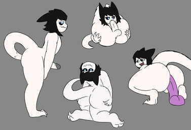 anal anal_masturbation anal_penetration autofellatio autopenetration balls big_butt black_hair black_sclera blue_eyes butt claws curvy_figure dildo dildo_in_ass dildo_insertion dildo_sitting flexible genitals hair hand_on_butt kneeling looking_at_viewer looking_back male masturbation multiple_poses nude object_in_ass oral oral_masturbation pale_skin penetration penile penile_masturbation penis pose sex_toy sex_toy_in_ass sex_toy_insertion simple_background smile solo tail tail_fetish tail_in_ass tail_in_own_ass tail_insertion tail_masturbation tail_play thick_thighs josel lex_([josel]) alien humanoid hybrid imp lexian_([josel]) mammal unknown_species hi_res