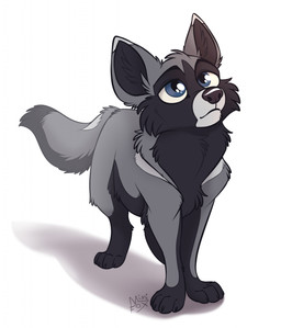ambiguous_gender black_body black_eyebrows black_fur blue_eyes cheek_tuft claws eyebrows facial_tuft feral fur grey_body grey_fur looking_up nude quadruped raised_eyebrows simple_background solo tail toony tuft white_background mimi-fox canid canine fox mammal red_fox silver_fox true_fox 2020 hi_res