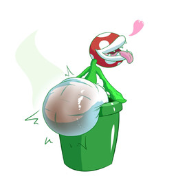 ambiguous_gender anthro clothed clothing diaper diaper_only feces not_furry open_mouth plant pooping simple_background soiled_diaper soiling soiling_diaper solo stink_fumes topless unclean_diaper used_diaper using_diaper wearing_diaper maeesthetic mario_bros nintendo elemental_creature flora_fauna piranha_plant 1:1 digital_media_(artwork) hi_res