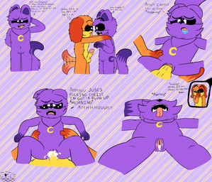 andromorph animal_genitalia animal_penis anthro aroused bodily_fluids canine_genitalia canine_penis cum cum_in_vagina cum_inside duo genital_fluids genitals greeting intersex intersex/male lying male moon penis profanity relieved sex shocked tail tail_motion tailwag text tongue tongue_out vulva lapiscrowlime mob_entertainment poppy_playtime smiling_critters catnap_(poppy_playtime) dogday_(poppy_playtime) canid canine felid feline mammal absurd_res english_text hi_res