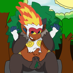 abdominal_bulge anal anal_penetration angry angry_sex annoyed anthro anthro_penetrated anthro_penetrating ball_size_difference balls big_penis bodily_fluids crying darekdraw dominant dominant_anthro duo feet fire full_nelson genitals green_hair grey_body grey_penis hair humanoid_feet humanoid_genitalia humanoid_penis interspecies larger_anthro larger_dom larger_male male male/male male_penetrated male_penetrating male_penetrating_male nude orange_body orange_penis penetration penile penile_penetration penis penis_in_ass penis_size_difference plantigrade sex size_difference smaller_penetrated tears teeth nintendo pokemon generation_4_pokemon generation_8_pokemon haplorhine infernape mammal monkey pokemon_(species) primate rillaboom 1:1 2025 absurd_res digital_media_(artwork) hi_res