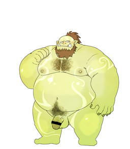 balls belly big_belly flaccid genitals green_body humanoid_genitalia humanoid_hands humanoid_penis male moobs nipples overweight overweight_male penis pubes simple_background solo white_background chiro_(artist) humanoid orc 2022 censored hi_res