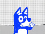 3_toes 4_fingers accent ambiguous_gender anthro anthro_to_feral biped black_and_white_and_blue blue_body blue_fur blue_paint breaking_the_fourth_wall brush close-up countershade_face countershade_fur countershade_torso countershading dialogue duo eyebrows faceless_character feet female female_anthro feral_to_anthro feral_transformation fingers floor fur gesture gloves_(marking) greeting halftone hand_gesture inanimate_transformation inside introduction leg_markings markings name_in_dialogue naturally_censored no_sclera nude nude_anthro nude_female paint paint_can paintbrush pointing pointing_at_another prick_ears quadruped realistic_feral smile snout socks_(marking) standing sudomemo_(artwork) tail talking_to_another talking_to_viewer teeth toes transformation upset wall_(structure) waving waving_at_viewer window young young_anthro young_female raxdflipnote sound_warning bluey_(series) bluey_heeler australian_cattle_dog canid canine canis cattledog domestic_dog herding_dog humanoid inanimate_object mammal pastoral_dog stick_figure_(species) 2024 2d_animation 4:3 aliasing animated digital_media_(artwork) english_audio flipnote_studio_(artwork) restricted_palette short_playtime sound webm