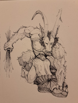 anal anthro ass_up bdsm beard biceps bondage bound butt crouching_sex dominant dominant_male duo facial_hair feet head_down_ass_up holding_object holidays horn imminent_sex in_sack long_horn lying male manly muscular muscular_arms muscular_dom muscular_male muscular_top nude on_front pecs penis_on_ass pushing_down rope sack sex submissive triceps momamo christmas krampus bovid caprine caprine_demon demon goat_demon human mammal 2022 3:4 hi_res monochrome sepia
