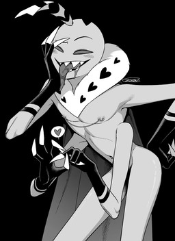 4_arms black_background bodily_fluids gesture male multi_arm multi_limb neck_tuft nipple_piercing nipples piercing saliva saliva_on_tongue sex_gesture simple_background solo suggestive suggestive_gesture tuft enaic31 hazbin_hotel hellaverse valentino_(hazbin_hotel) animal_humanoid arthropod arthropod_humanoid demon demon_humanoid humanoid insect insect_humanoid lepidopteran lepidopteran_humanoid moth_humanoid absurd_res hi_res monochrome