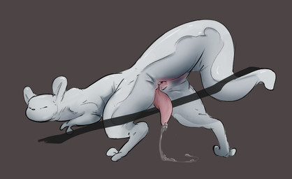 3_fingers 3_toes animal_genitalia animal_penis anus bodily_fluids eyes_closed feet feral fingers genital_fluids genitals improvised_sex_toy male masturbation melee_weapon penis polearm precum solo spear submissive submissive_feral submissive_male tapering_penis toes weapon weapon_masturbation weapon_penetration white_body mindkog rain_world videocult survivor_(rain_world) hybrid scalie slugcat hi_res