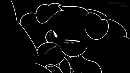 answer anthro anthro_penetrated arm_support asking balls_deep big_penis blush bodily_fluids bodily_fluids_on_penis bone cheek_bulge clitoris close-up cum cum_from_vagina cum_in_vagina cum_inside deep_penetration deep_throat dialogue duo erection eyebrows faceless_character faceless_male fast_sex fellatio female female_focus female_penetrated fluffy fluffy_chest fluffy_hair forced_deepthroat forward_arm_support fur genital_fluids genitals gesture hair hand_on_another's_head hand_on_head head_push humanoid_genitalia humanoid_penis leaking_cum looking_at_another looking_at_partner looking_pleasured male male/female male_penetrating male_penetrating_female mouth_full mouth_to_pussy multiple_angles nodding nodding_head nude open_mouth oral oral_penetration orgasm penetration penile penile_penetration penis penis_in_mouth penis_in_vagina precum pull_out pushing pushing_down pushing_head question question_mark questioning_tone raised_inner_eyebrows rough_oral rough_sex saliva saliva_on_penis sex sex_shot smile smug spread_legs spreading tail three-quarter_view throbbing throbbing_penis tongue tongue_out touching_head vaginal vaginal_fluids vaginal_penetration waving waving_at_viewer wet wet_penis yes-no_question puppysnackz puppysnackz_(character) canid canine canis domestic_dog humanoid mammal 16:9 2d_animation animated frame_by_frame long_playtime monochrome no_sound webm widescreen