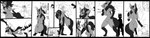anthro assimilation biped black_border black_hair black_inner_ear black_markings border bottomwear breasts clenched_teeth clothed clothing dart duo_focus falling female female_anthro fully_clothed gender_transformation genitals gloves_(marking) grass grey_body group gun hair leg_markings male male_human markings mind_control mtf_transformation navel nipples nude outside plant pussy ranged_weapon simple_background skinsuit smile socks_(marking) species_transformation standing suit_transformation tail teeth text tight_clothing topwear transformation transformation_sequence trapped_in_clothing trio weapon wide_image mxl nintendo pokemon generation_3_pokemon human mammal mightyena pokemon_(species) 2013 4:1 comic english_text hi_res long_image monochrome
