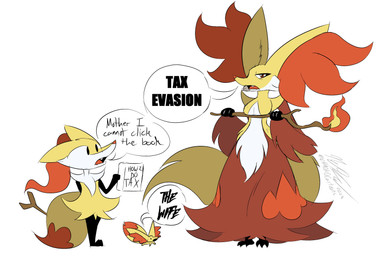 ambiguous_feral ambiguous_gender anthro biped book breasts cleavage clothed clothing dialogue dipstick_tail elemental_manipulation evolutionary_family family female female_anthro feral fire fire_manipulation group humor larger_anthro larger_female markings married_couple quadruped size_difference smaller_ambiguous smaller_anthro smaller_feral tail tail_markings talking_to_another taxes text trio what wife chaokocartoons nintendo pokemon braixen delphox fennekin generation_6_pokemon pokemon_(species) absurd_res colored digital_media_(artwork) english_text hi_res mother_(lore) mother_and_child_(lore) parent_(lore) parent_and_child_(lore)