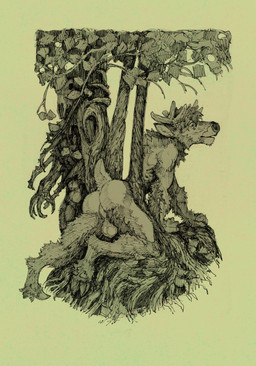anthro balls butt duo genitals male nude outside plant public public_nudity scared simple_background solo_focus stuck stuckage tree momamo mo_(momamo) cervine deer elk leshy mammal 2025 absurd_res hi_res sketch traditional_media_(artwork)
