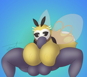 69_position anthro balls big_balls big_breasts big_butt big_penis black_sclera breast_play breasts butt duo erection fellatio female female_penetrated genitals humanoid_genitalia humanoid_penis looking_at_genitalia looking_at_penis male male/female male_penetrating male_penetrating_female nipples oral oral_penetration penetration penile penis purple_body purple_skin sex simple_background thick_thighs titfuck yellow_body yellow_skin gazaster nintendo pokemon arthropod generation_7_pokemon pokemon_(species) ribombee 2021 digital_media_(artwork) hi_res trans_(lore)