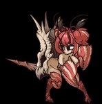 anthro breasts female hair non-mammal_breasts red_hair smile solo muhut capcom monster_hunter arthropod carapaceon crab crustacean decapoda hermitaur malacostracan marine 2020 animated digital_media_(artwork) low_res short_playtime