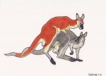 1994 all_fours anatomically_correct anatomically_correct_genitalia animal_genitalia animal_penis bent_over bodily_fluids cloaca cum doggystyle duo entwined_tails erection feet female feral feral_on_feral from_behind_position fur genital_fluids genitals kangaroo macropod male male/female mammal marker_(artwork) marsupial marsupial_penis nude penis prehensile_penis red_kangaroo sex tail tail_coil tapering_penis thin_penis tim_o'rourke traditional_media_(artwork)