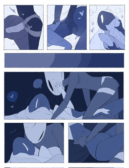 anthro ass_up bed bedroom bedroom_sex biped black_body black_eyes blush blush_lines bodily_fluids border bottomless bottomless_female bottomless_humanoid breath clothed clothing detailed_background dildo dildo_in_vagina dildo_insertion doggystyle duo ellipsis empty_eyes eye_contact female female/female female_anthro female_humanoid from_behind_position from_front_position furniture genital_fluids genitals hair hair_down hair_grab hand_on_face heart_symbol humanoid_on_anthro inside internal internal_vaginal long_hair looking_at_another looking_at_partner lying missionary_position mouthless nude nude_anthro nude_female on_back on_bed onomatopoeia penetration pulling_hair sex sex_toy sex_toy_in_vagina sex_toy_insertion sound_effects speech_bubble strapon strapon_in_pussy strapon_sex sweat sweatdrop text touching_hair toying_partner vaginal vaginal_fluid_string vaginal_fluids vaginal_fluids_on_leg vaginal_penetration vulva white_body white_border white_eyes white_hair white_vulva x-ray_view justdog hollow_knight:_silksong hollow_knight_(franchise) team_cherry hornet_(hollow_knight) lace_(hollow_knight:_silksong) arthropod humanoid 2025 comic digital_drawing_(artwork) digital_media_(artwork) hi_res