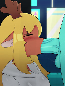 alley anthro anthro_penetrated antlers black_eyes blonde_hair bodily_fluids brown_antlers clothing deep_throat duo erection faceless_character faceless_human faceless_male fellatio female female_on_human female_penetrated freckled_face freckles fur genitals hair horn human_on_anthro human_penetrating human_penetrating_anthro human_penetrating_female interspecies long_hair male male/female male_penetrating male_penetrating_female nipple_outline oral oral_penetration orange_body orange_fur penetration penile penile_penetration penis penis_in_mouth red_nose robe saliva saliva_string sex side_view tan_inner_ear vein veiny_penis white_clothing white_robe lunny_sketch deltarune undertale_(series) kris_dreemurr noelle_holiday deer human mammal 2025 2d_animation absurd_res animated hi_res loop no_sound short_playtime video
