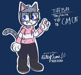 4_fingers accessory anthro black_boots black_clothing black_footwear black_leggings black_legwear blue_eyes boots bulge clothing cute_fangs demiboy_pride_colors eyewear fangs femboy fingers footwear fur gesture glasses grey_body grey_fur hand_gesture hoodie leggings legwear lgbt_pride male pawpads paws pin_accessory pin_button pink_clothing pink_hoodie pink_pawpads pink_topwear pride_colors pride_pin rectangular_glasses shoes solo striped_body striped_fur stripes teeth topwear v_sign white_body white_fur aroohwahoou domestic_cat felid feline felis mammal 2020 alpha_channel dated nonbinary_(lore)