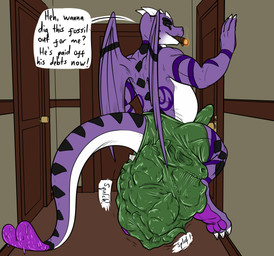 after_vore anthro aroused balls belly big_balls big_bulge big_penis big_tail bone bone_disposal bones_in_feces bottomwear bulge casual_disposal casual_soiling cigar cigarette cigarette_in_mouth cigarette_smoke claws clothed clothing corpse_disposal detailed_bulge digestion digestion_implied disposal door erection excessive_feces fatal fatal_vore feces genitals hallway hand_on_wall hard_feces huge_balls huge_bulge huge_penis hyper hyper_feces hyper_feces_pile hyper_soiling implied_fatal intentional_soiling larger_pred looking_at_viewer looking_back looking_over_shoulders male male_pred markings object_in_mouth paws penis pooping raised_leg raised_paw raised_tail remains revealing_outfit scat_disposal seductive shorts size_difference skeleton skimpy skull skull_bulge skull_imprint slightly_chubby smoke snuff soiling soiling_bottomwear soiling_clothing soiling_pants soiling_underwear solo tail tenting text tight_bottomwear tight_bulges tight_clothing tight_shorts tight_underwear underwear vore wings conditional_dnp samagthrav2 mythology sakubidragon dragon mythological_creature mythological_scalie scalie absurd_res english_text hi_res