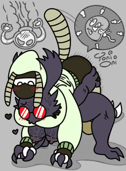 2_toes 3_fingers 4_arms antennae_(anatomy) anthro anthro_on_anthro anthro_penetrated anthro_penetrating anthro_penetrating_anthro arms_around_neck big_breasts blush bodily_fluids bottomless bottomless_anthro bottomless_male breasts brown_body cervical_penetration cheek_tuft clothed clothing cum cum_in_fallopian_tubes cum_in_ovaries cum_in_uterus cum_in_vagina cum_inside cutaway direction_lines duo eyewear facial_tuft fallopian_tubes feet female female_anthro female_penetrated fingers from_behind_position fur genital_fluids genitals glasses green_clothing green_hoodie green_topwear grey_background hand_grab hand_holding heart_symbol holding_butt hoodie impregnation internal internal_vaginal male male/female male_anthro male_penetrating male_penetrating_female motion_lines mounting multi_arm multi_limb nude nude_anthro nude_female ovaries ovum ovum_with_face ovum_with_heart penetration penile penile_penetration penis penis_in_vagina purple_body purple_fur red_eyewear red_glasses segmented_arms segmented_legs segmented_tail sex simple_background sperm_cell sperm_cell_with_face sweat tail toes topwear tuft unusual_ovum uterus uterus_with_face vaginal vaginal_canal vaginal_penetration vein veiny_penis toni_oni lilith_midnight_(unsureumbra) zip_the_dragonfly_(toni_oni) arthropod dragonfly insect lepidopteran moth hi_res signature