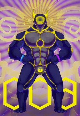 anthro biceps bound bulge chastity_device clothed clothing drone dronification horn hypnosis latex latex_clothing latex_skinsuit lock_bulge lock_symbol male male/male mind_control muscular muscular_anthro muscular_male null_bulge pecs simple_background skinsuit solo tight_clothing visor sorakskullsnake ouroboros_dinamadeus goo_creature goo_(disambiguation) absurd_res hi_res