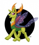 feral gem horn insect_wings male purple_eyes simple_background solo sparkles sparkling_tail sparkling_wings tail white_background wings texasuberalles friendship_is_magic hasbro my_little_pony thorax_(mlp) arthropod changeling 2016