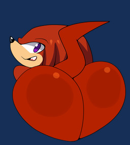 against_surface anthro ass_on_glass bent_over big_butt bubble_butt butt butt_focus fangs femboy glass looking_back male on_glass on_surface open_mouth presenting presenting_hindquarters purple_eyes rear_view simple_background solo teeth transparent_background squish_(artist) sega sonic_the_hedgehog_(series) knuckles_the_echidna echidna mammal monotreme alpha_channel icon