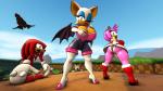 anthro anthrofied big_breasts big_butt breasts butt cleavage clothed clothing female group huge_breasts male kabalmystic_(artist) shocking_(artist) sega sonic_the_hedgehog_(series) amy_rose knuckles_the_echidna miles_prower rouge_the_bat bat canid canine echidna eulipotyphlan fox hedgehog mammal monotreme 16:9 2015 3d_(artwork) digital_media_(artwork) widescreen