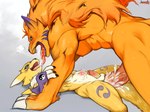 abs anal anal_orgasm anal_penetration animal_genitalia animal_penis anthro anthro_on_anthro anthro_penetrated anthro_penetrating anthro_penetrating_anthro barazoku big_penis blush bodily_fluids canine_genitalia canine_penis cum cum_in_ass cum_inside cum_on_own_penis cum_on_penis cum_on_self cum_on_tongue cum_splatter cum_while_penetrated cumshot duo ejaculation first_person_view genital_fluids genitals hands-free humanoid_genitalia humanoid_penis knot looking_at_viewer male male/male male_anthro male_penetrated male_penetrating male_penetrating_male muscular muscular_male neon open_mouth open_smile orgasm pecs penetrating_pov penetration penis sex smile tongue tongue_out vein veiny_penis water jemmily bandai_namco digimon canid digimon_(species) felid feline lynx lynxmon mammal renamon hi_res