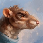 anthro brown_body brown_fur fur male solo whiskers akineza redwall vitch_(redwall) mammal murid murine rat rodent 1:1 2021 digital_media_(artwork) digital_painting_(artwork) headshot_portrait portrait