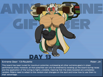5_fingers 5_toes abs anthro areola balls barefoot biceps big_balls big_breasts big_penis black_body black_nipples black_penis blue_background breasts claws clothing dicknipples erection extreme_gear eyewear feet fingers foreskin genitals glasses green_body green_tail gynomorph hair holding_object hoverboard hovercraft huge_balls huge_breasts huge_penis humanoid_genitalia humanoid_penis hyper hyper_balls hyper_genitalia hyper_penis intersex looking_at_viewer markings monotone_hair mostly_nude multi_genitalia multi_penis multicolored_body multicolored_scales multicolored_tail muscular muscular_anthro muscular_gynomorph muscular_intersex navel nipples nude penis raised_arms robe robe_only scale_markings scales simple_background smile solo tail tan_balls tan_body text tinted_glasses toe_claws toes topwear unusual_anatomy unusual_genitalia_placement unusual_penis_placement vehicle vein veiny_penis walking walking_towards_viewer white_clothing white_hair yellow_eyes annaengine inktober mythology jin_(jindragowolf) canid canine dragon fox hybrid mammal mythological_creature mythological_scalie scalie 2025 4:3 digital_drawing_(artwork) digital_media_(artwork) english_text hi_res busty_boy_(lore) male_(lore)