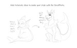 ambiguous_gender duo feral looking_at_viewer quadruped social_commentary text kekitopu furaffinity hanna-barbera nintendo pokemon scooby-doo_(series) upload_policy_2.7 scooby-doo eeveelution generation_1_pokemon pokemon_(species) vaporeon 2023 crossover english_text monochrome