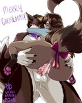 accessory anthro anus areola balls bangs big_breasts big_butt big_penis blush bodily_fluids bow_(feature) bow_accessory bow_ribbon bow_tie breasts brown_body brown_fur brown_hair butt butt_focus butt_grab carry_position carrying_another carrying_partner carrying_person claws clothed clothing collar cum cum_inside duo ear_piercing erection eyewear female female_penetrated fluffy fluffy_tail fur genital_fluids genitals glasses hair hand_on_butt holidays huge_butt huge_hips huge_thighs interspecies male male/female male_penetrating nipples nude open_mouth pawpads paws penetration penis piercing presenting presenting_hindquarters pussy rear_view ribbons sex simple_background size_difference spread_butt spreading tail text thick_thighs toe_claws vaginal vaginal_penetration white_body white_fur wide_hips zacianswords christmas aura_(aurathedanishhusky) animal_humanoid canid canid_humanoid canine canine_humanoid canis domestic_dog human humanoid husky mammal mammal_humanoid nordic_sled_dog raccoon_dog spitz tanuki tanuki_humanoid digital_media_(artwork) english_text